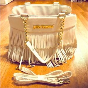 Betsy Johnson Fringed Handbag